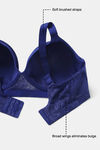 Zivame True Curv Lightly Lined Wired High 3/4Th Coverage Super Support - Navy Peony — thumbnail 7